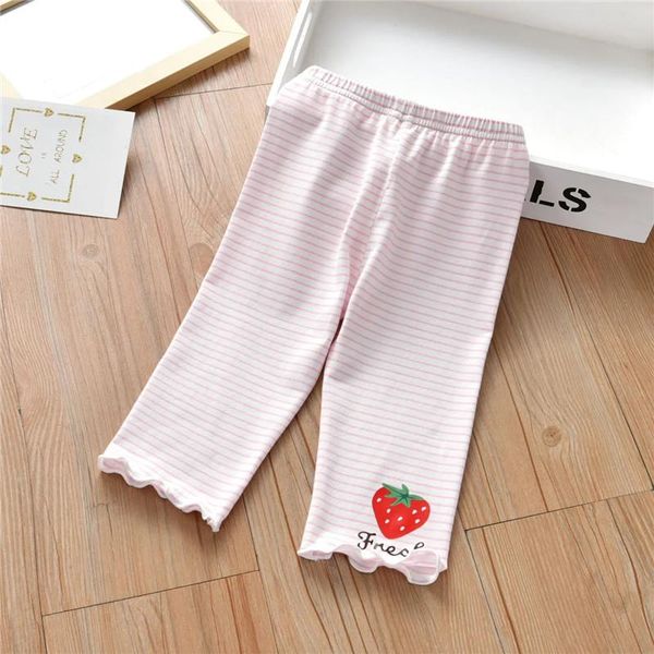 trousers striped stretch casual pants strawberry print girls cropped summer baby clothes children soft cotton breathable, Blue
trousers striped stretch casual pants strawberry print girls cropped summer baby clothes children soft cotton breathable, Blue