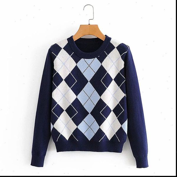 2021 autumn women argyle wool sweaters long sleeve o neck pullovers sweaters female new fashion knitted sweater clothing, White;black
2021 autumn women argyle wool sweaters long sleeve o neck pullovers sweaters female new fashion knitted sweater clothing, White;black