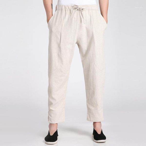 wholesale- chinese men's cotton linen pants 2021 style elastic waist leisure wu shu trousers s m xl xxl xxxl 2606-1, Black
wholesale- chinese men's cotton linen pants 2021 style elastic waist leisure wu shu trousers s m xl xxl xxxl 2606-1, Black