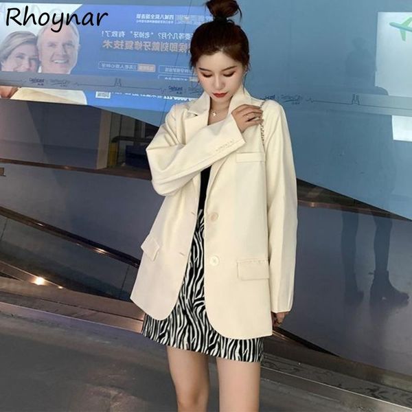 women's suits & blazers women spring retro solid loose clothing trendy simple fit ulzzang all-match office ladies chic single breasted, White;black
women's suits & blazers women spring retro solid loose clothing trendy simple fit ulzzang all-match office ladies chic single breasted, White;black