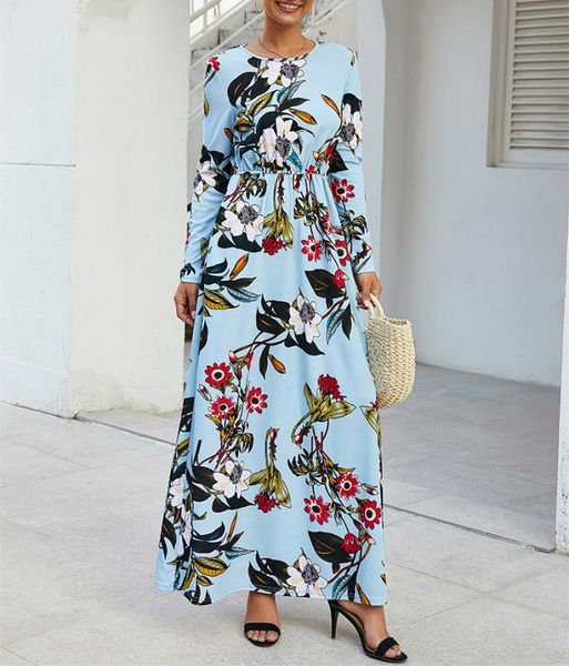 casual dresses 4 colors floral printed 2021 women autumn winter full sleeve o-neck the waist pocket long elegant dress 1005, Black;gray
casual dresses 4 colors floral printed 2021 women autumn winter full sleeve o-neck the waist pocket long elegant dress 1005, Black;gray