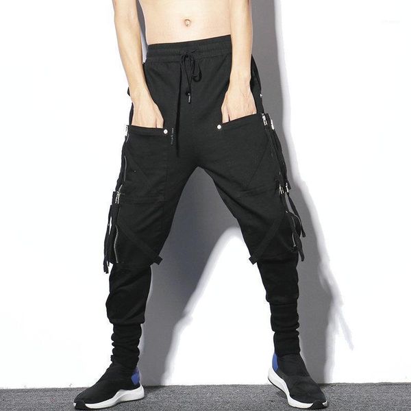 men's pants darkly style multi-pockets casual high street men clothing elastic male trousers joggers streetwear pencil, Black
men's pants darkly style multi-pockets casual high street men clothing elastic male trousers joggers streetwear pencil, Black