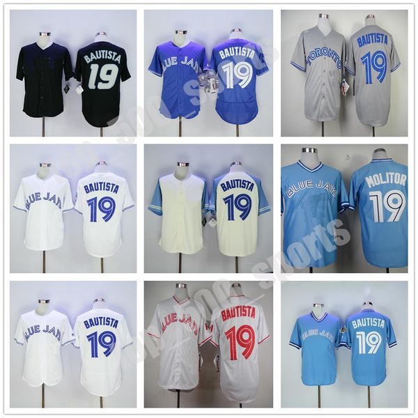men retire 1993 vintage 19 jose bautista baseball jersey pullover flexbase cool base all stitching team color red white blue grey black, Blue;black
men retire 1993 vintage 19 jose bautista baseball jersey pullover flexbase cool base all stitching team color red white blue grey black, Blue;black