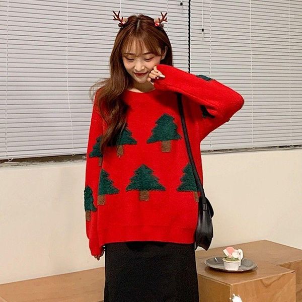 autumn winter women christmas tree sweater ladies knitted jumper pullover print sweaters pullovers y222 women's, White;black
autumn winter women christmas tree sweater ladies knitted jumper pullover print sweaters pullovers y222 women's, White;black