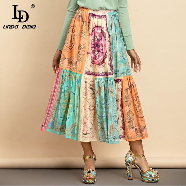 ld linda della new 2021 summer fashion designer cotton skirt women high waist vintage printed a-line skirts, Black
ld linda della new 2021 summer fashion designer cotton skirt women high waist vintage printed a-line skirts, Black