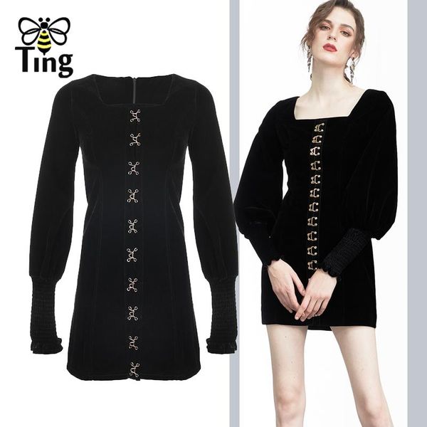 casual dresses tingfly designer fashion long sleeve black party night mini short velvet vintage zevity dress vestidos women trendy robe, Black;gray
casual dresses tingfly designer fashion long sleeve black party night mini short velvet vintage zevity dress vestidos women trendy robe, Black;gray