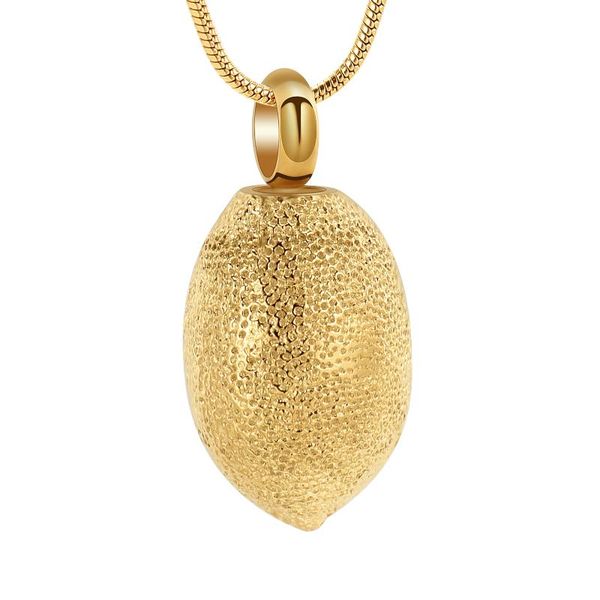 pendant necklaces x0731 est lemon shape stainless steel cremation jewelry for loved one's ashes holder keepsake, Silver
pendant necklaces x0731 est lemon shape stainless steel cremation jewelry for loved one's ashes holder keepsake, Silver