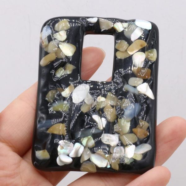 charms natural shell seashells gravel pendant rectangle resin 50x70mm for diy jewelry making necklace accessories gift, Bronze;silver
charms natural shell seashells gravel pendant rectangle resin 50x70mm for diy jewelry making necklace accessories gift, Bronze;silver