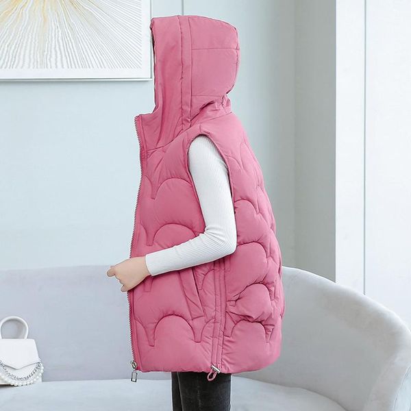 women's vests plus cotton women hooded sleeveless jacket solid ladies casual winter vest stitch zipper size waistcoat for female, Black;white
women's vests plus cotton women hooded sleeveless jacket solid ladies casual winter vest stitch zipper size waistcoat for female, Black;white