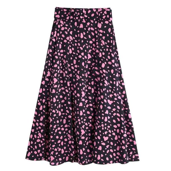 vintage chic tie belt waist skirts women fashion loose floral printed skirt elegant ladies split mid calf 210531, Black
vintage chic tie belt waist skirts women fashion loose floral printed skirt elegant ladies split mid calf 210531, Black