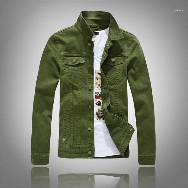 men's jackets denim jacket slim long sleeve jeans coats white windbreaker outwear overcoat red pink black army green 20211, Black;brown
men's jackets denim jacket slim long sleeve jeans coats white windbreaker outwear overcoat red pink black army green 20211, Black;brown
