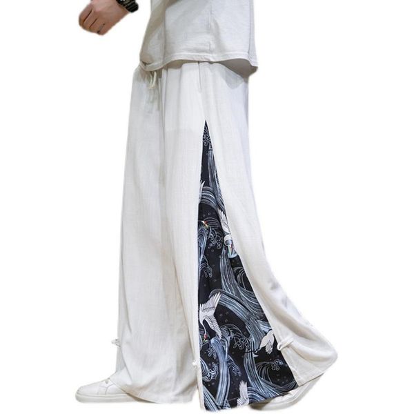 men's pants 2021 latest trend men cotton and linen casual trousers loose comfortable mens stitching classic japanese retro style, Black
men's pants 2021 latest trend men cotton and linen casual trousers loose comfortable mens stitching classic japanese retro style, Black