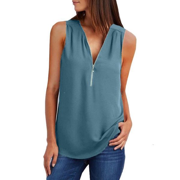 tshirt 2021 style v-neck zipper sleeveless loose solid color casual polyester womens off shoulder vestidos yff6196, White
tshirt 2021 style v-neck zipper sleeveless loose solid color casual polyester womens off shoulder vestidos yff6196, White