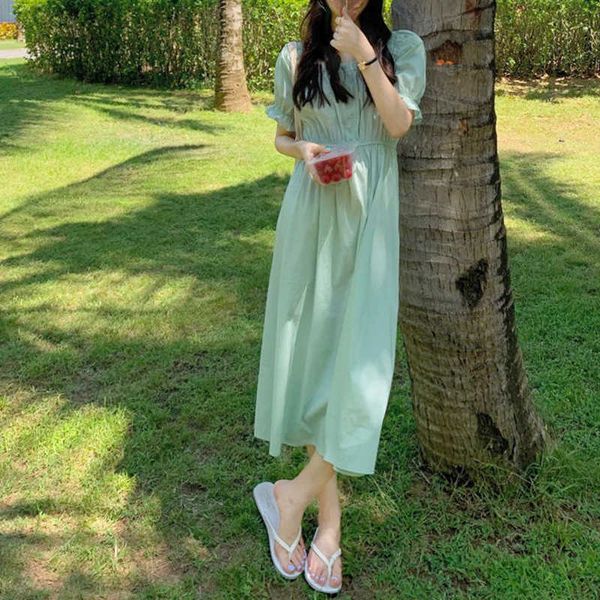 casual dresses solid korean vintage midi women short sleeve sweet beach femalesfrench summer high waist cp7r, Black;gray
casual dresses solid korean vintage midi women short sleeve sweet beach femalesfrench summer high waist cp7r, Black;gray