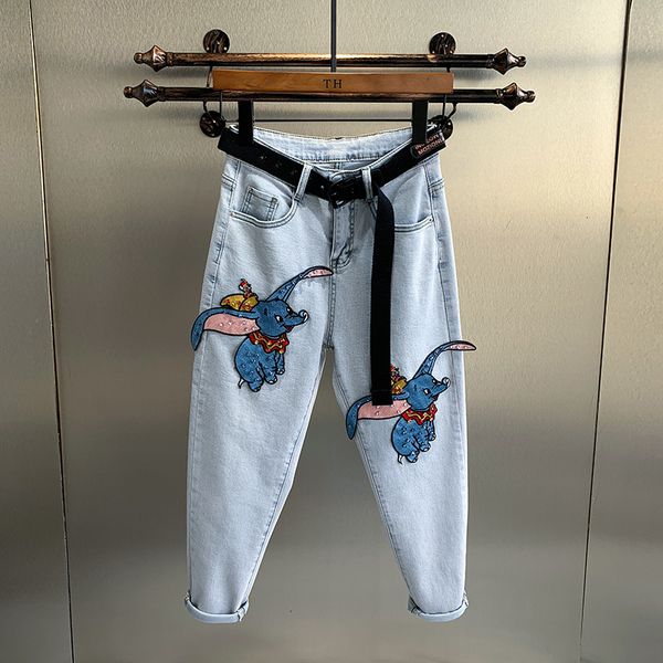 women's jeans new femme fashion casual bleached women straight little elephant embroidery patchwork korean loose denim pants 7igk, Blue
women's jeans new femme fashion casual bleached women straight little elephant embroidery patchwork korean loose denim pants 7igk, Blue