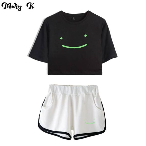 men's t-shirts dream merch women's two piece set t-shirt+shorts t-shirt harajuku streetwear hip hop girl sets, White;black
men's t-shirts dream merch women's two piece set t-shirt+shorts t-shirt harajuku streetwear hip hop girl sets, White;black