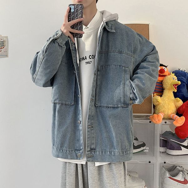 2021 autumn hooded men's fashion casual retro blue denim jackets mens streetwear wild hip-hop bomber jacket men ma01, Black;brown
2021 autumn hooded men's fashion casual retro blue denim jackets mens streetwear wild hip-hop bomber jacket men ma01, Black;brown