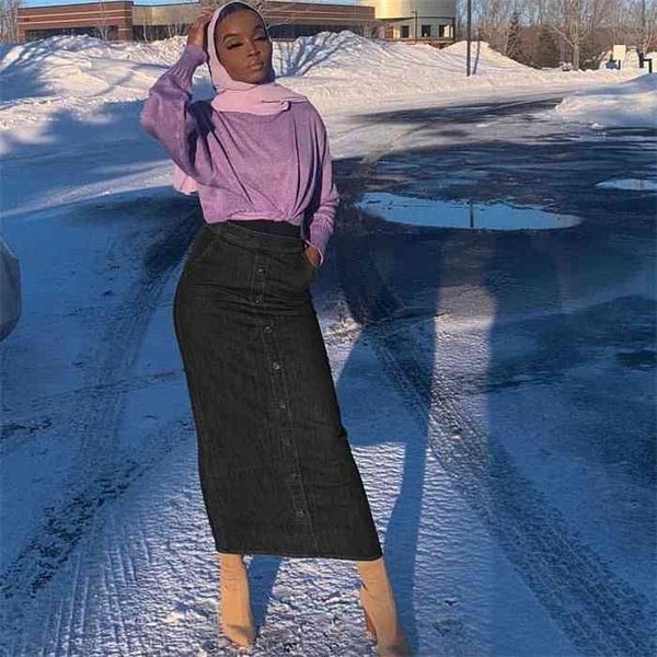 muslim high waist button denim skirt long islamic women bottom jeans jupe musulmane femme abaya turkey arabic skirts, Red
muslim high waist button denim skirt long islamic women bottom jeans jupe musulmane femme abaya turkey arabic skirts, Red