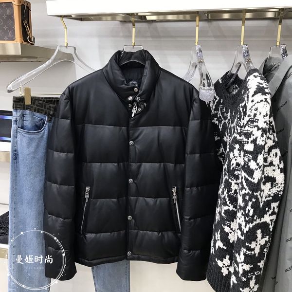 autumn crosin and winter men's business leisure standing collar lambskin warm down jacket
autumn crosin and winter men's business leisure standing collar lambskin warm down jacket