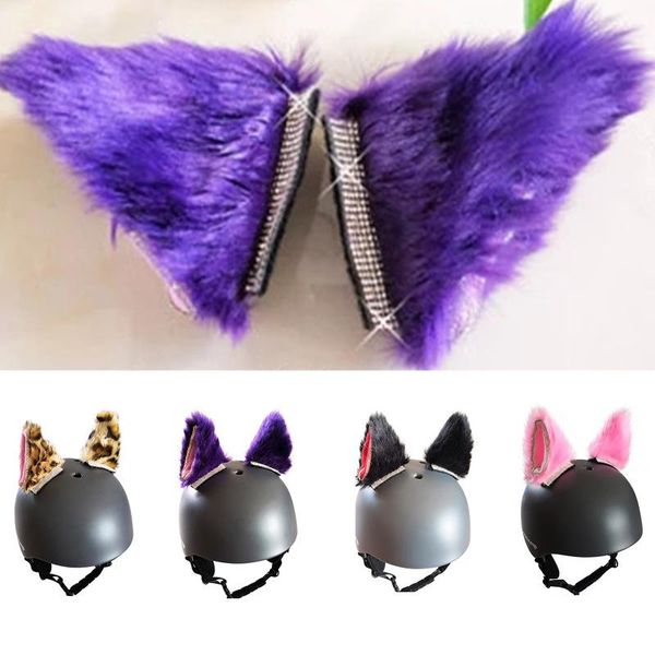 motorcycle helmets 2pcs/set car helmet decoration creative diamond cat ears plush paste for motorbike cosplay style styling
motorcycle helmets 2pcs/set car helmet decoration creative diamond cat ears plush paste for motorbike cosplay style styling