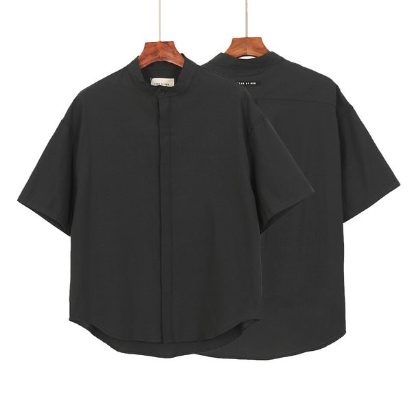 brand fashion brand feel of god black season 6 main line henry collar shirt cardigan casual short sleeve shirt, White;black
brand fashion brand feel of god black season 6 main line henry collar shirt cardigan casual short sleeve shirt, White;black