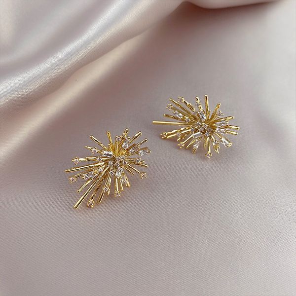 net red earrings light luxury beautiful fireworks s925 silver needle temperament metal female personality earrings, Golden
net red earrings light luxury beautiful fireworks s925 silver needle temperament metal female personality earrings, Golden