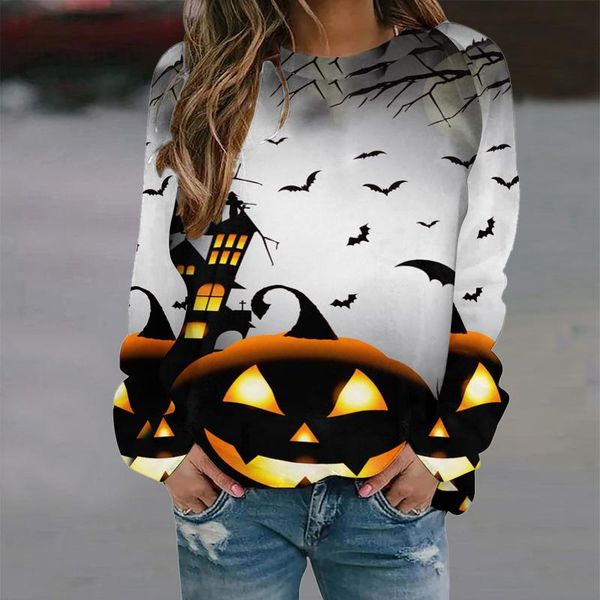 women's hoodies & sweatshirts 40# aesthetic pumpkin bat women print long-sleeved kawaii sweatshirt pullover casual o-neck elegant top, Black
women's hoodies & sweatshirts 40# aesthetic pumpkin bat women print long-sleeved kawaii sweatshirt pullover casual o-neck elegant top, Black