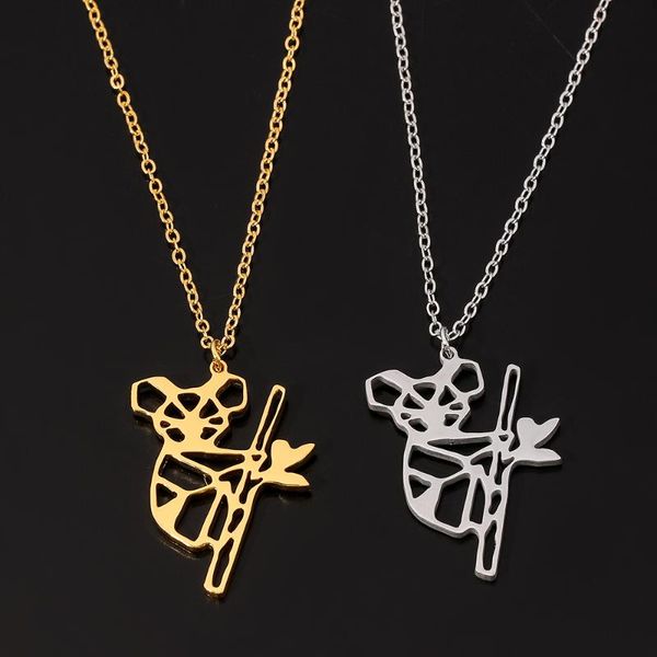 chokers australia animal koala pendant necklace geometric pattern stainless steel chain for women charm sweater collar jewelry choker, Golden;silver
chokers australia animal koala pendant necklace geometric pattern stainless steel chain for women charm sweater collar jewelry choker, Golden;silver