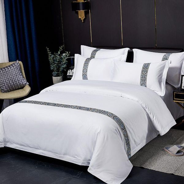 bedding sets el four piece white simple cotton bed sheet quilt cover high-end b & five-star
bedding sets el four piece white simple cotton bed sheet quilt cover high-end b & five-star