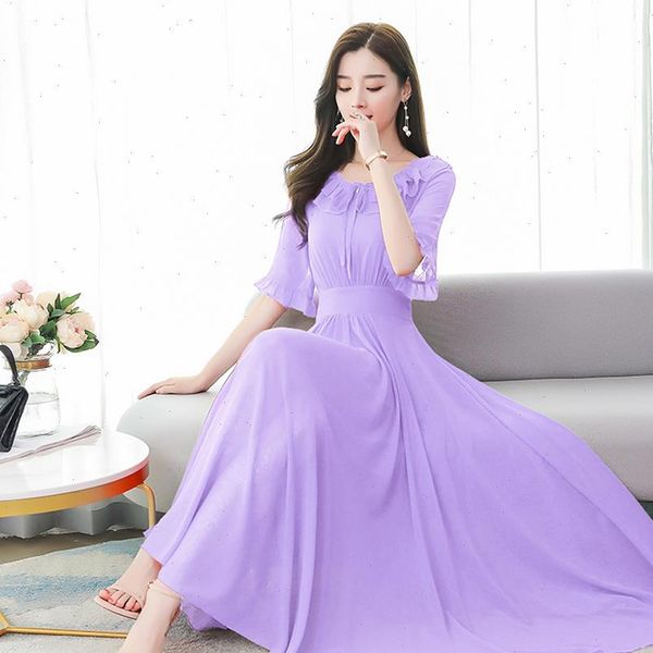 2021 boho solid chiffon maxi dress summer vintage 4xl plus size midi sundress women elegant bodycon party vestidos, Black;gray
2021 boho solid chiffon maxi dress summer vintage 4xl plus size midi sundress women elegant bodycon party vestidos, Black;gray