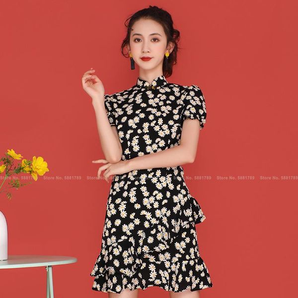 ethnic clothing girl sweet floral printed party dress korean style women elegant slim qipao club bodycon chinese retro cheongsam street, Red
ethnic clothing girl sweet floral printed party dress korean style women elegant slim qipao club bodycon chinese retro cheongsam street, Red