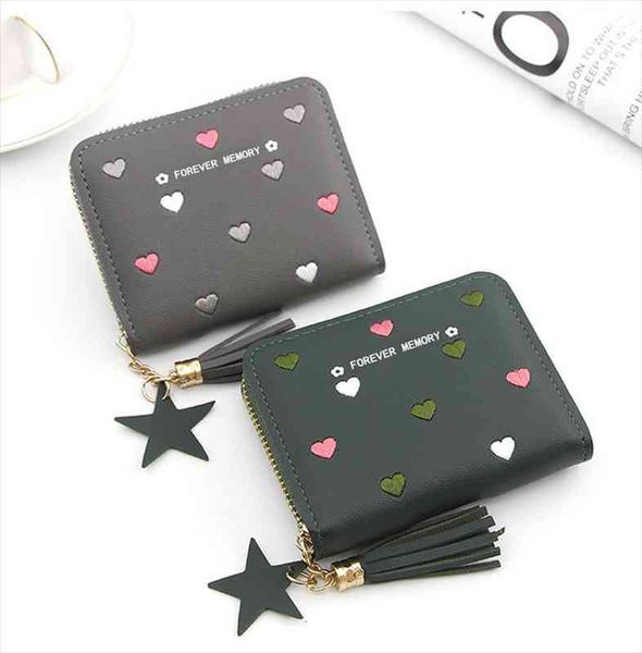 women small wallet ladies cute girl short zipper coin purse tassel hand, Red;black
women small wallet ladies cute girl short zipper coin purse tassel hand, Red;black