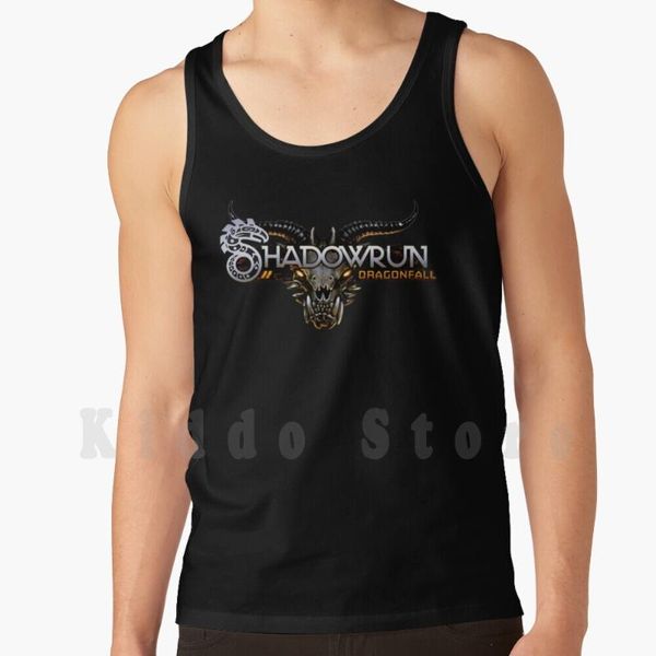 men' tank shadowrun dragon fall vest 100% cotton gamer0apparel the year, White;black
men' tank shadowrun dragon fall vest 100% cotton gamer0apparel the year, White;black