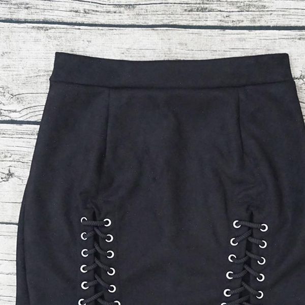 summer new outdoor openwork deer suede bandage skirt style fashion womens tight high waist skirt elastic short skirt, Black
summer new outdoor openwork deer suede bandage skirt style fashion womens tight high waist skirt elastic short skirt, Black
