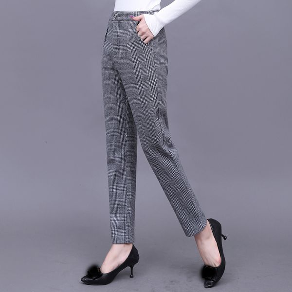 women's trousers of wool and winter new waist chess shoes big woolen hare pants 3ibw, Black;white
women's trousers of wool and winter new waist chess shoes big woolen hare pants 3ibw, Black;white