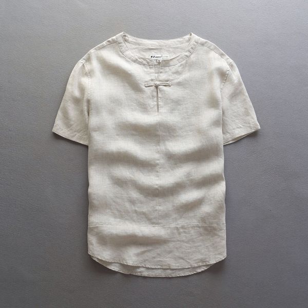 2021 italy new short sleeve linen chinese traditional summer shirt khaki stitching 100% flax shirts men brand camisa n9tl, White
2021 italy new short sleeve linen chinese traditional summer shirt khaki stitching 100% flax shirts men brand camisa n9tl, White