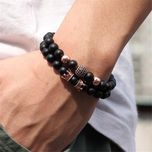 beaded, strands 8mm black frosted stone double crown micro-inlaid zircon men's beaded bracelet set natural
beaded, strands 8mm black frosted stone double crown micro-inlaid zircon men's beaded bracelet set natural