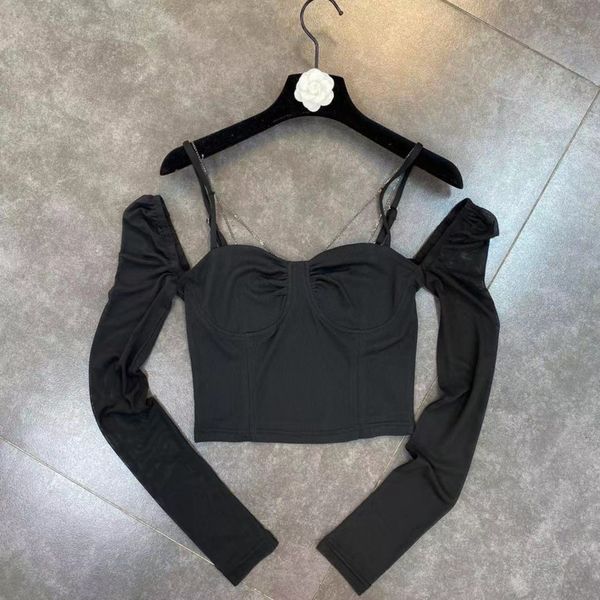 2021 spring just arrived long puff chain strip slash black neck female blouse czlr, White
2021 spring just arrived long puff chain strip slash black neck female blouse czlr, White