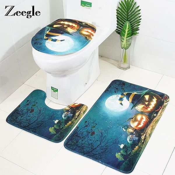 bath mats zeegle 3pcs set halloween pumpkin non-slip toilet cover bathroom shower room rug washable floor mat
bath mats zeegle 3pcs set halloween pumpkin non-slip toilet cover bathroom shower room rug washable floor mat