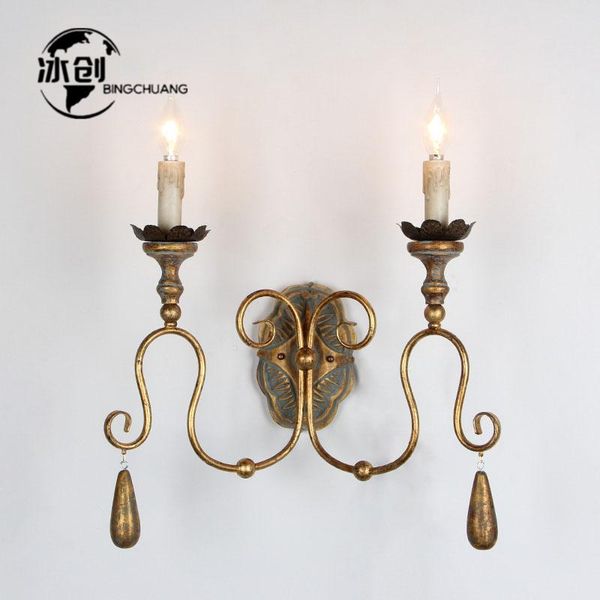 american country wall lamp living room aisle retro wrought iron wall light nostalgic french model room wood candle sconce
american country wall lamp living room aisle retro wrought iron wall light nostalgic french model room wood candle sconce