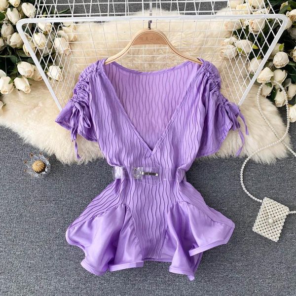 women's blouses & shirts singreiny women design korean blouse short sleeve v neck solid ruffles 2021 summer fashion casual streetwear, White
women's blouses & shirts singreiny women design korean blouse short sleeve v neck solid ruffles 2021 summer fashion casual streetwear, White