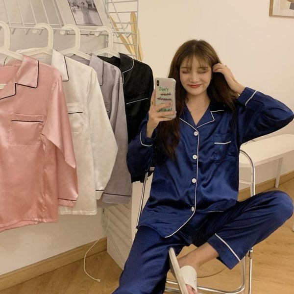 melting in the spring of 2021 the new long sleeve pajamas to wear outside leisure two-piece leisurewear suit female, Black;brown
melting in the spring of 2021 the new long sleeve pajamas to wear outside leisure two-piece leisurewear suit female, Black;brown
