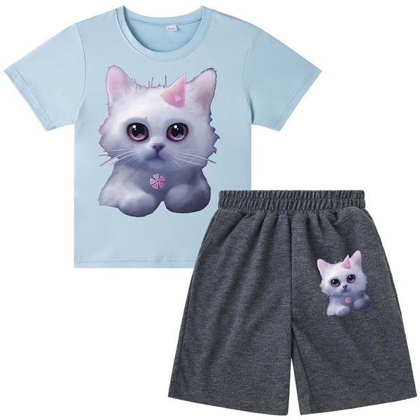 clothing sets summer boys clothes cat animals t shirt children cartoon funny t-shirt shorts 2pcs/set harajuku sport costume kids tracksuit, White
clothing sets summer boys clothes cat animals t shirt children cartoon funny t-shirt shorts 2pcs/set harajuku sport costume kids tracksuit, White