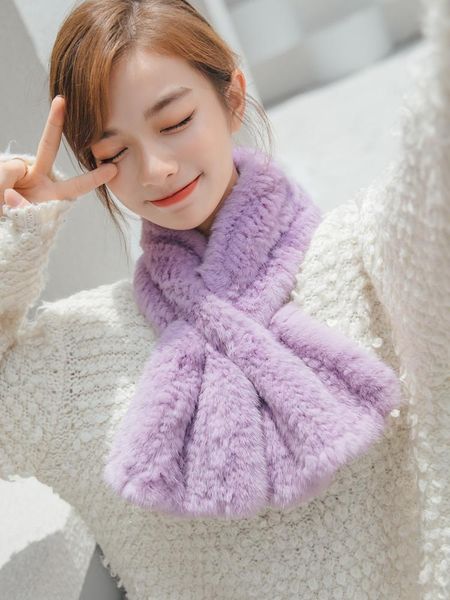 scarves fur collar real scarf women mink versatile shawl easy for matching winter style taro purple fashion, Blue;gray
scarves fur collar real scarf women mink versatile shawl easy for matching winter style taro purple fashion, Blue;gray