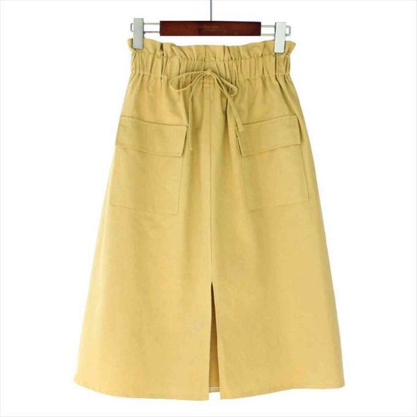 summer cotton girls spring solid women skirt split flower bud pocket elastic high waist a line office ladies midi skirts, Black
summer cotton girls spring solid women skirt split flower bud pocket elastic high waist a line office ladies midi skirts, Black