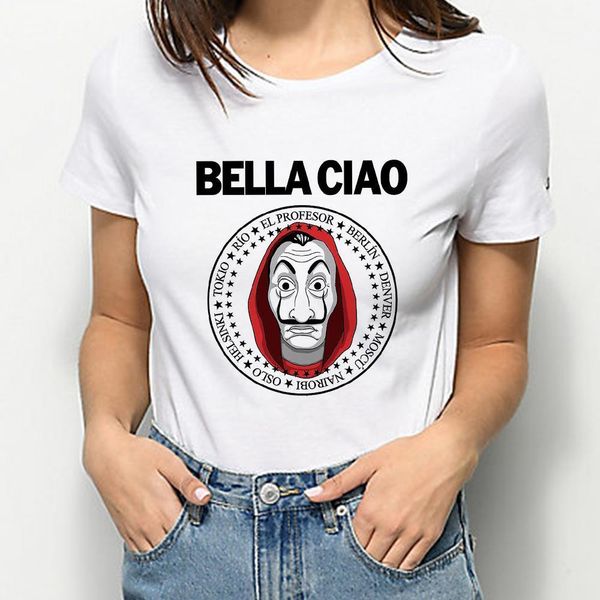 woman tshirt 2021 money heist paper house casa de papel oversize russia delivery clothes, White
woman tshirt 2021 money heist paper house casa de papel oversize russia delivery clothes, White
