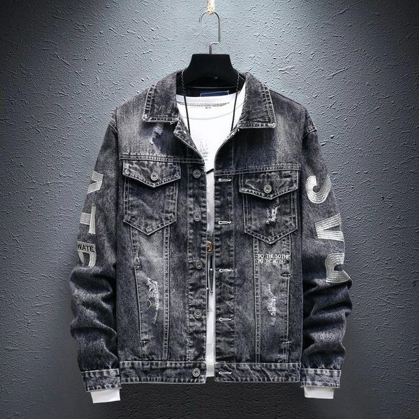 men's jackets 2021 trend autumn spring and summer denim jacket handsome personality trendy exclusive, Black;brown
men's jackets 2021 trend autumn spring and summer denim jacket handsome personality trendy exclusive, Black;brown