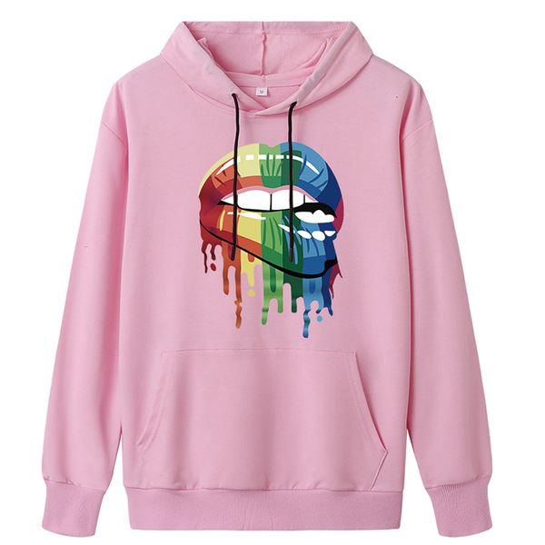 2021 new autumn hoodies casual lip print raiow pullover fashion pocket solid color sweatshirt women huol, Black
2021 new autumn hoodies casual lip print raiow pullover fashion pocket solid color sweatshirt women huol, Black