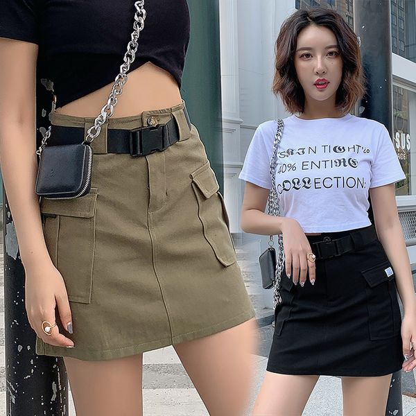 2021 new korean fashion high waisted pockets short a line y2k skirts for teen girls summer casual khaki black mini skirt with belt c281 m92v
2021 new korean fashion high waisted pockets short a line y2k skirts for teen girls summer casual khaki black mini skirt with belt c281 m92v