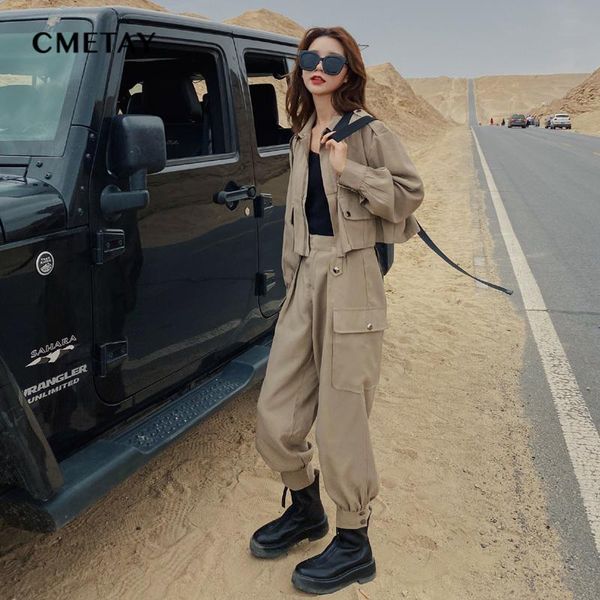 women's two piece pants fashion cargo suit women retro 2021 spring autumn short zipper + casual street sports 2 set, White
women's two piece pants fashion cargo suit women retro 2021 spring autumn short zipper + casual street sports 2 set, White